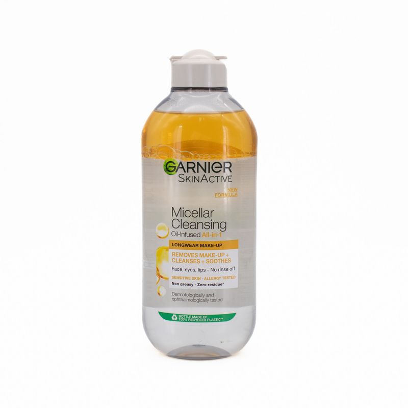 Garnier Micellar Water Oil Infused Facial Cleanser 400ml - Imperfect Container