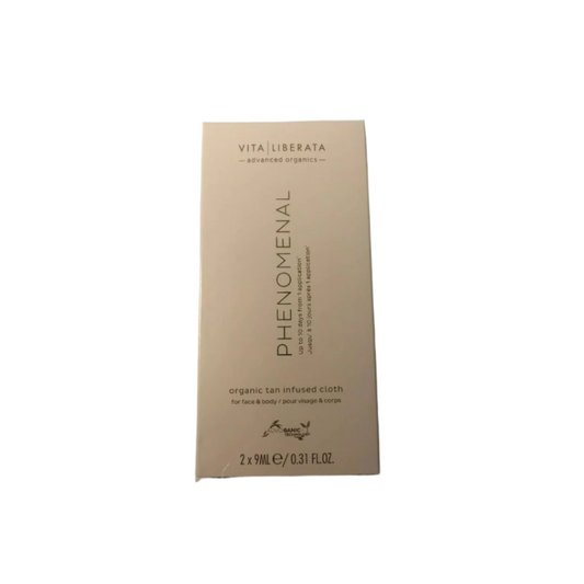 Vita Liberata Phenomenal Organic Tan Infused Cloth 2 x 9ml - Imperfect Box