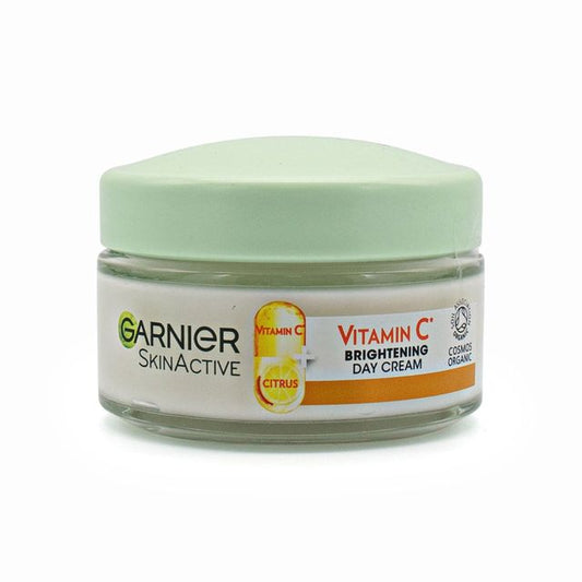 Garnier Vitamin C Brightening Day Cream Face Moisturiser 50ml - Imperfect Box