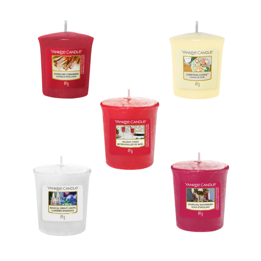 Yankee Candle 5 Piece Votive Christmas Candle Set - Missing Box