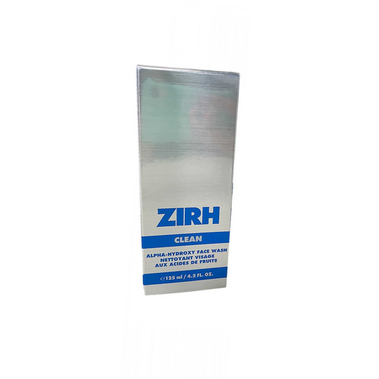 Zirh Clean Alpha-Hydroxy Face Wash 125ml - Imperfect Box