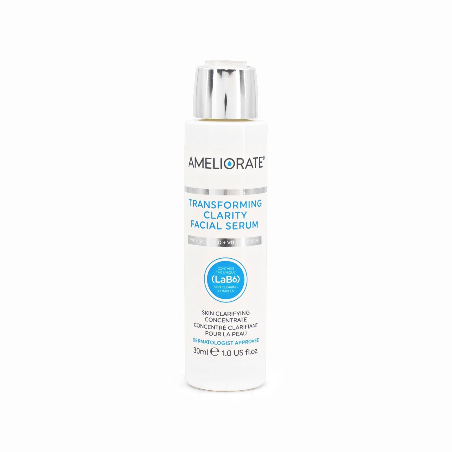 AMELIORATE Transforming Clarity Facial Serum 30ml - Missing Box & Pump Top