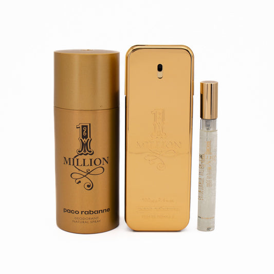 Paco Rabanne 1 Million Eau de Toilette 100ml 3 Piece Gift Set - Imperfect Box