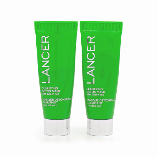 2 x Lancer Clarifying Detox Mask With Green Tea 7.5ml - Imperfect Box