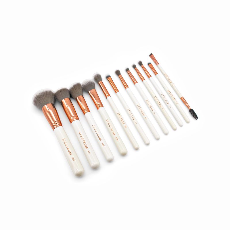 Spectrum White Marbleous 12 Piece Makeup Brush Set - Imperfect Box