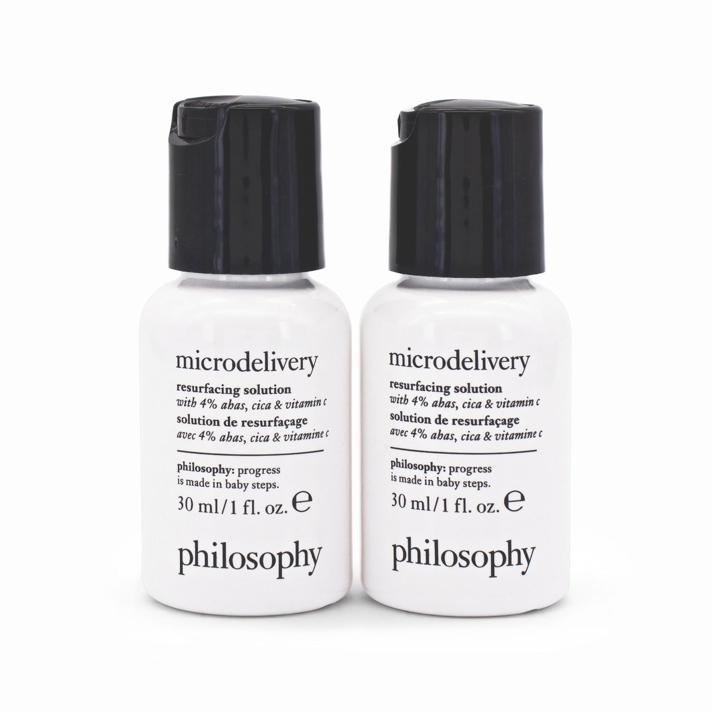 2 x Philosophy Microdelivery Resurfacing Solution 30ml - Imperfect Container