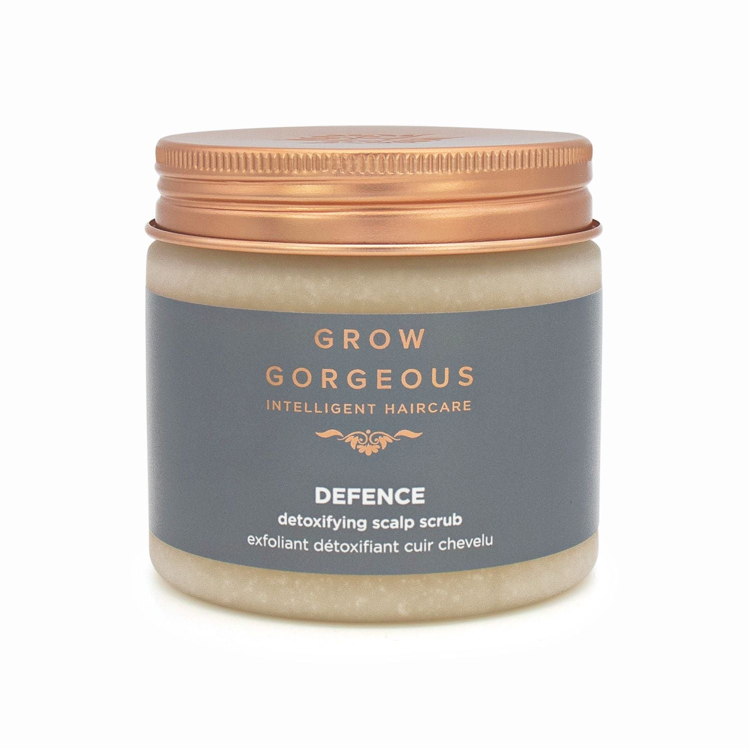 Grow Gorgeous Defence Detoxifying Scalp Scrub 200ml - Imperfect Box - This is Beauty UK