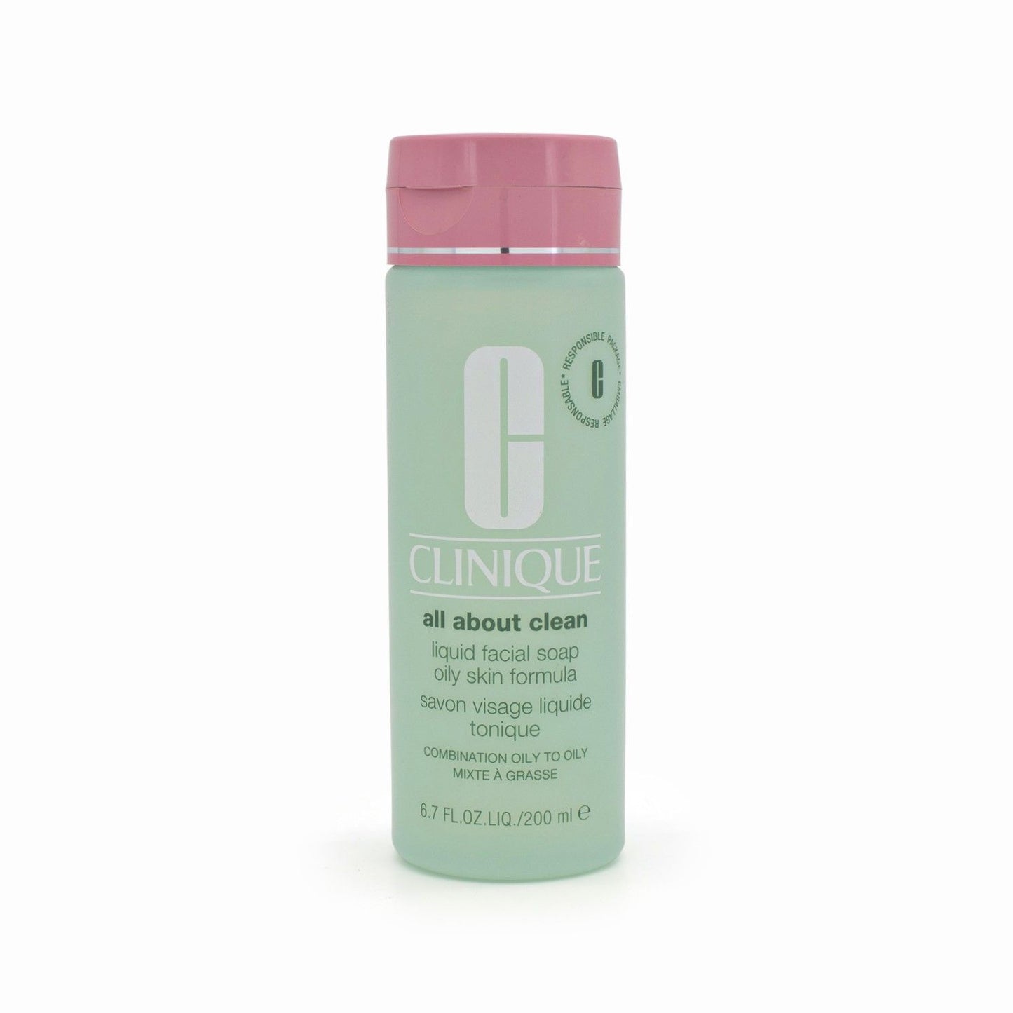 Clinique All About Clean Liquid Facial Soap Oily Skin 200ml- Imperfect Container