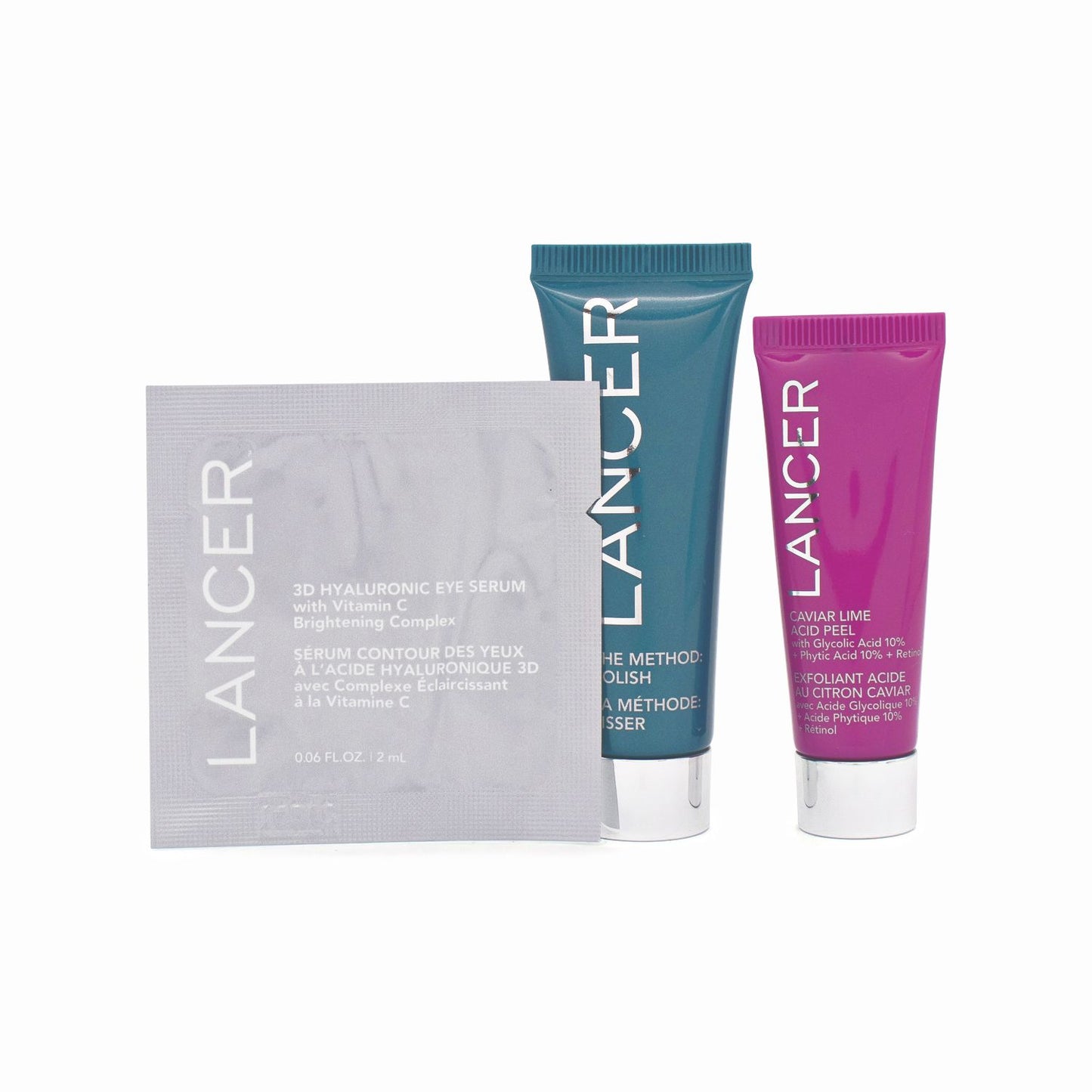 Lancer The Method 3 Piece Skincare Mini Travel Trio Set - Missing Box