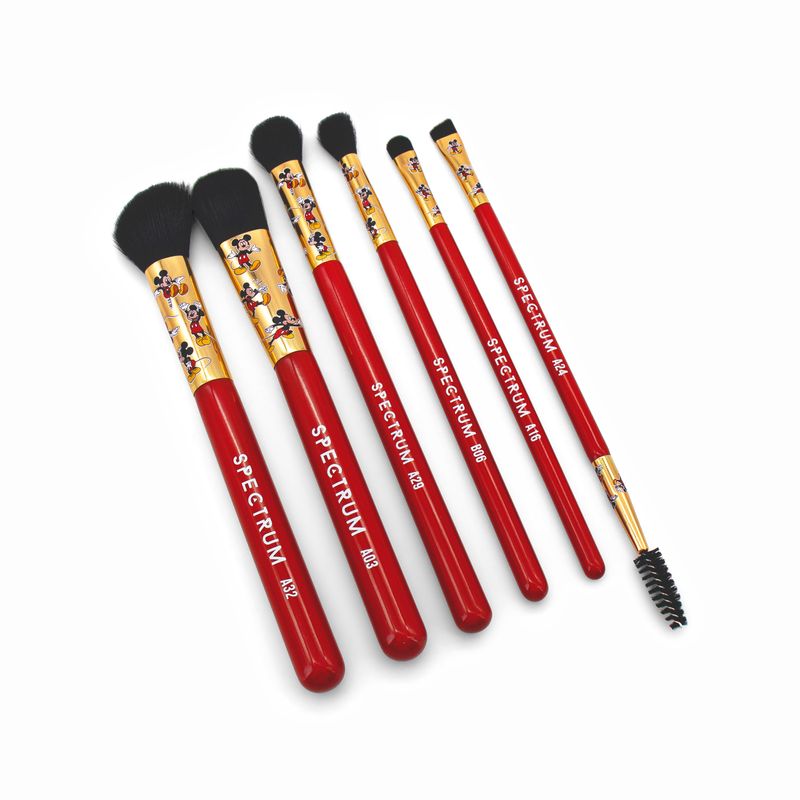 Spectrum x Disney Mickey Mouse 6 Piece Makeup Brush Set - Imperfect Box