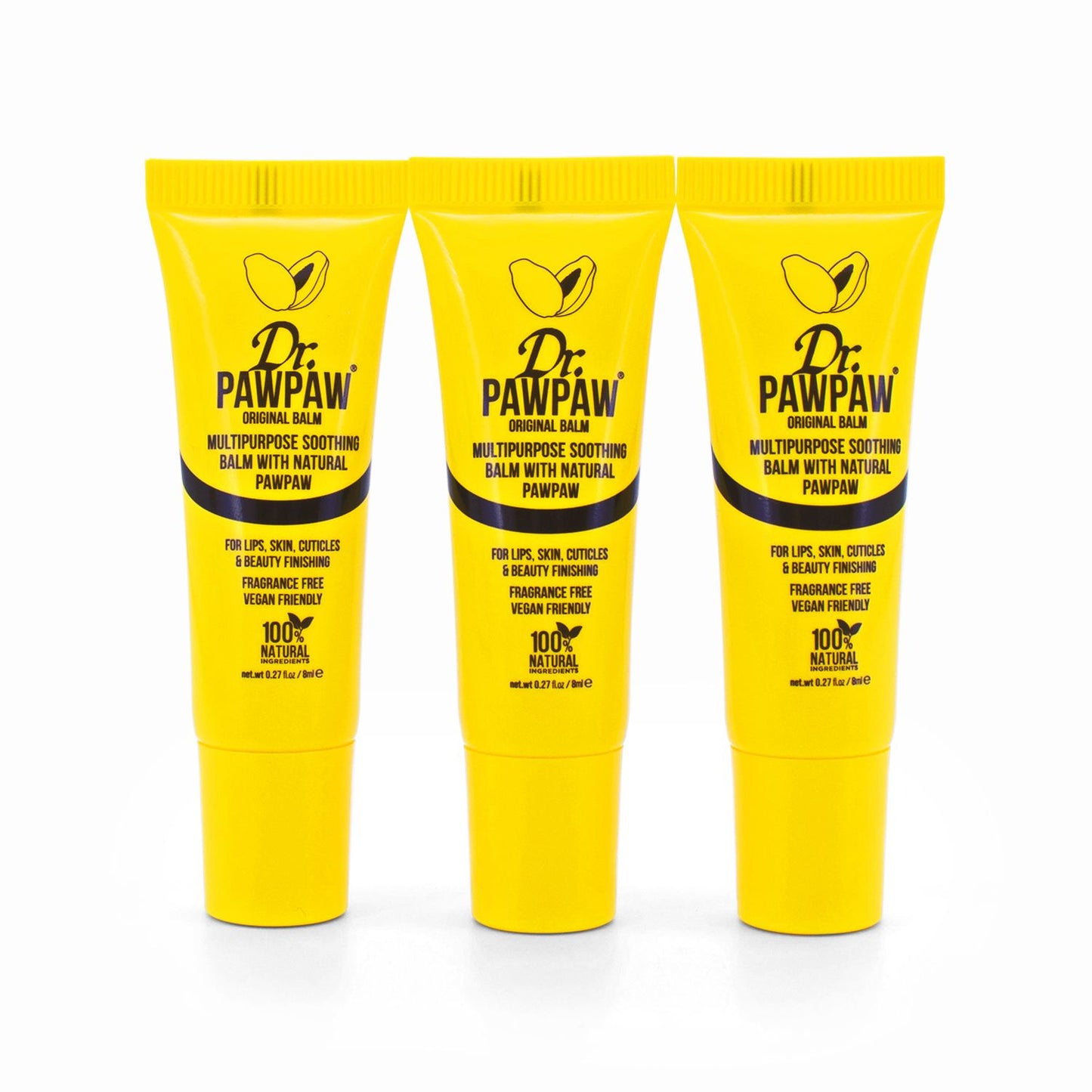 3x Dr PawPaw Original Soothing Balm 8ml - Imperfect Container