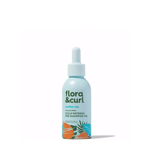 Flora & Curl Scalp Refresh Pre-Shampoo Oil 100ml - New