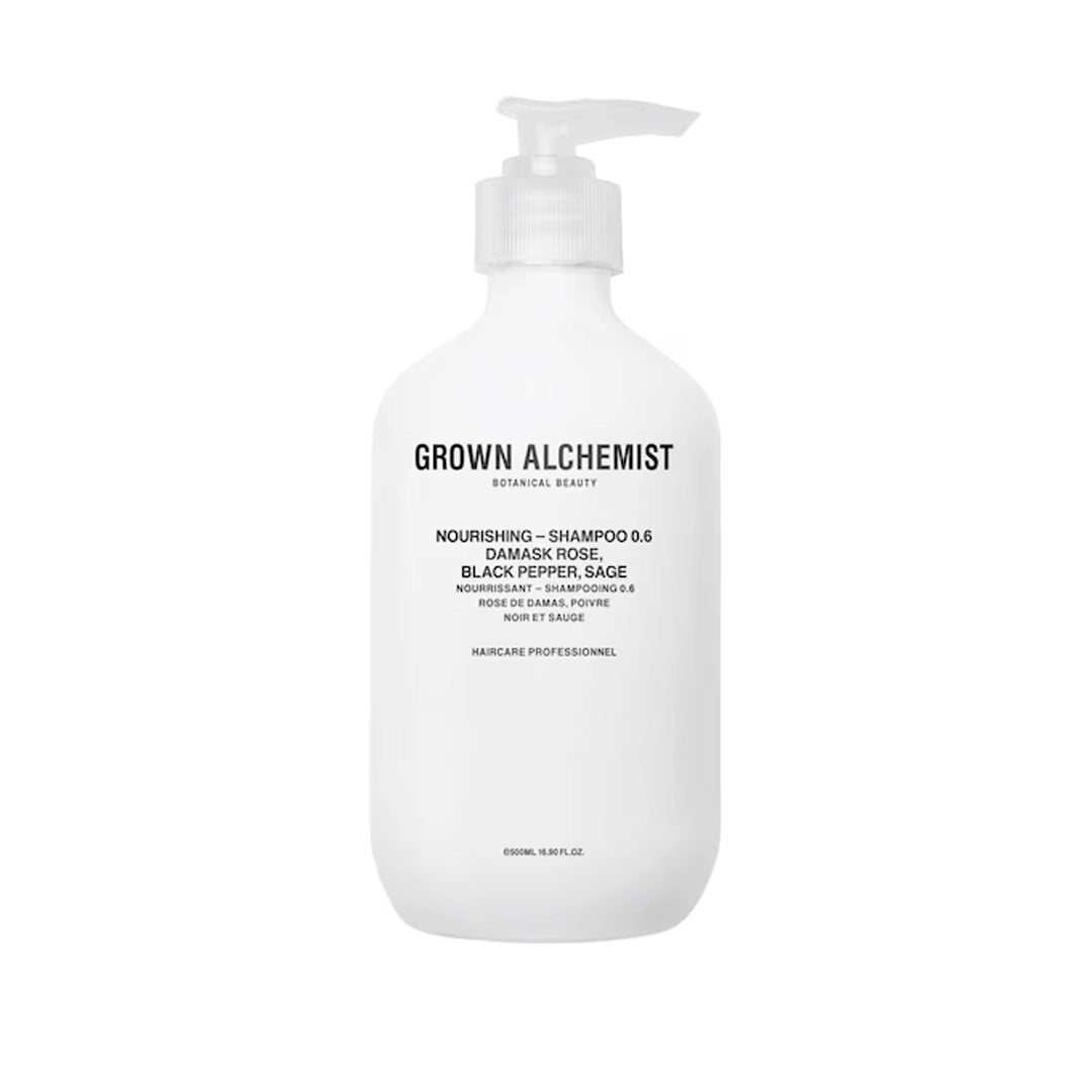 Grown Alchemist Nourishing Shampoo Damask Rose 500ml - Imperfect Container