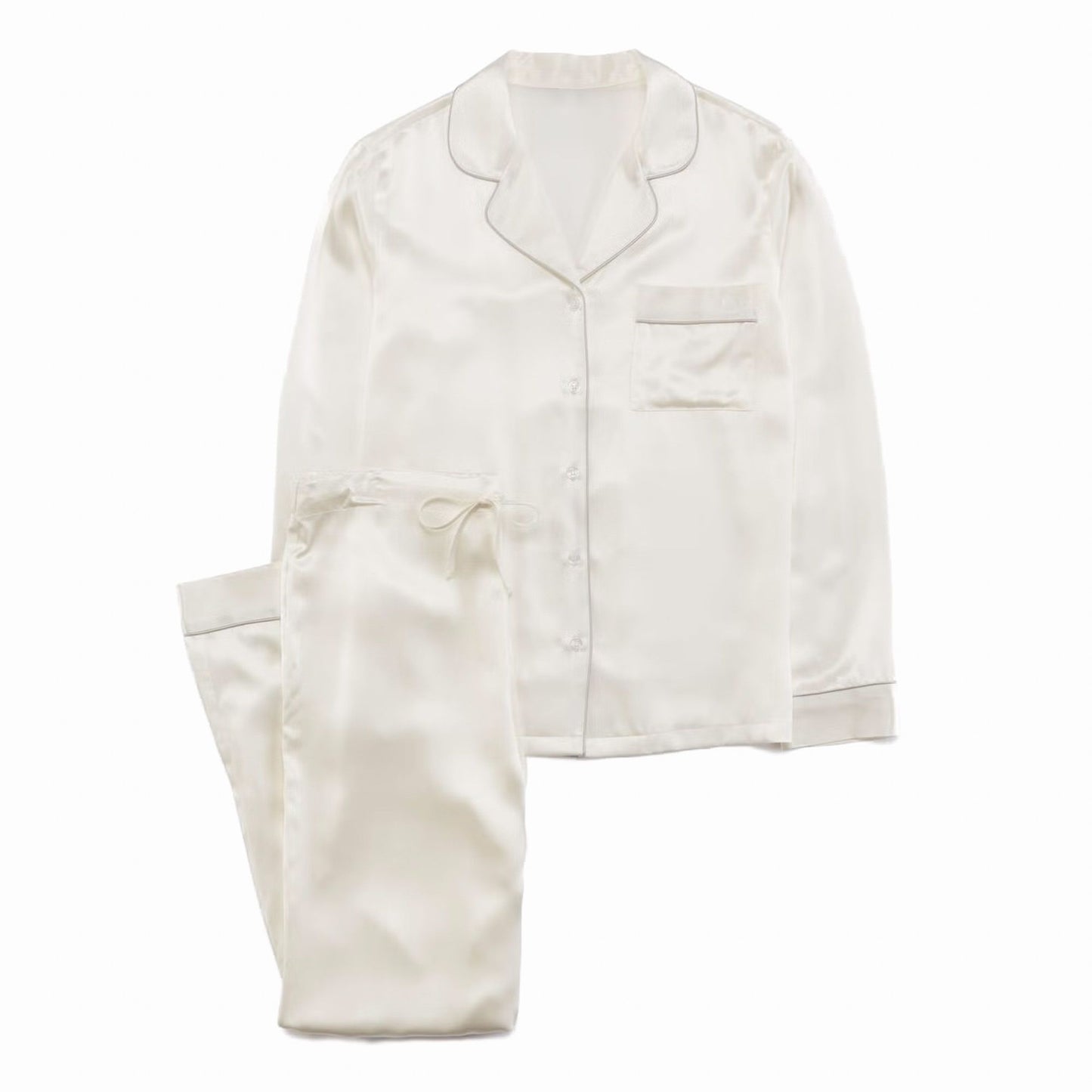 ESPA Freya Silk Pyjamas XS Pearl White - Imperfect Box