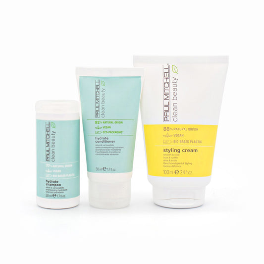 Paul Mitchell Hydrate Travel Haircare Gift Set Trio - Imperfect Box