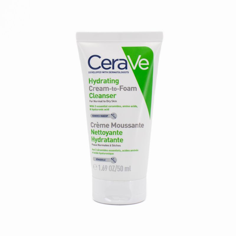 CeraVe Hydrating Cream to Foam Cleanser 50ml - Imperfect Container