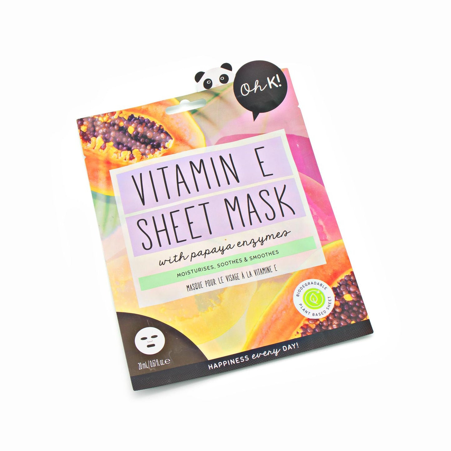 Oh K! Vitamin E Sheet Face Mask 20ml - Imperfect Container