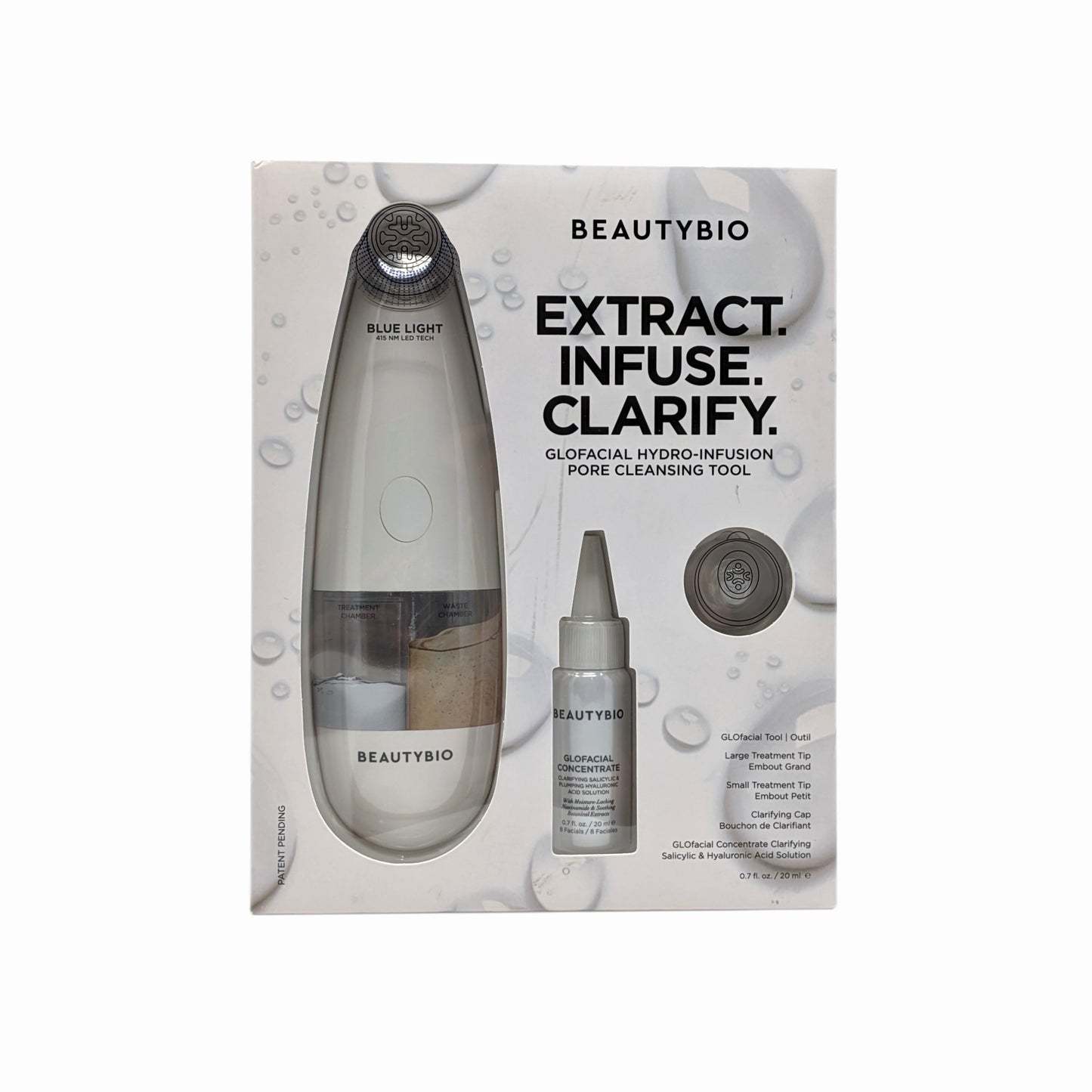 BeautyBio GLOFacial Hydro-Fusion Pore Cleansing Tool - Imperfect Box