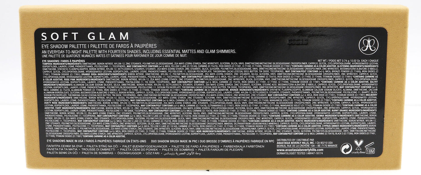 Anastasia Beverly Hills Soft Glam Palette 14x0.74g - Imperfect Box